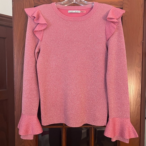 Alice and Olivia Mittie Ruffled Sweater - Picture 4 of 6